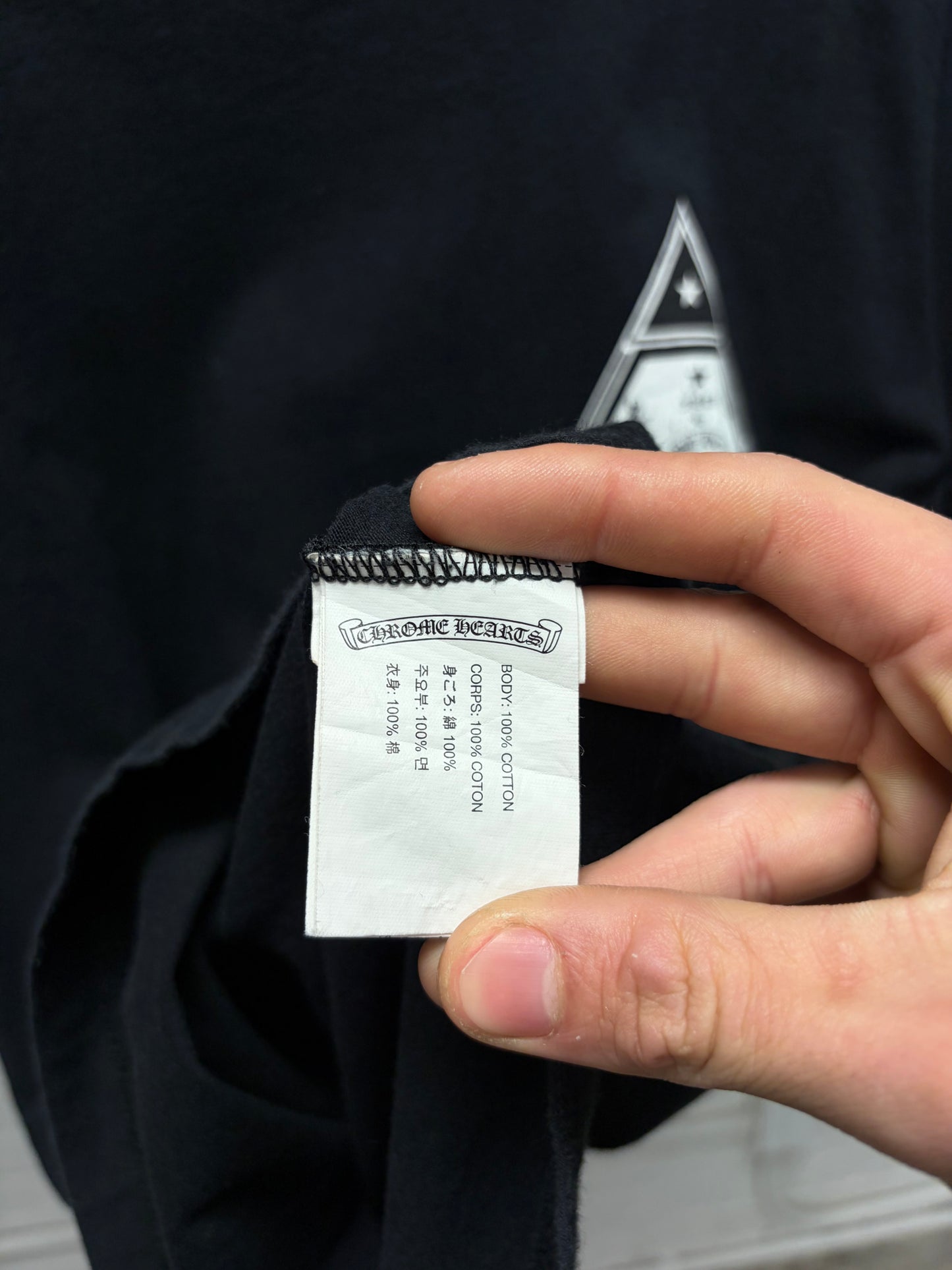 Chrome Hearts ‘Jarvis Skull’ Pyramid Black Graphic T-Shirt