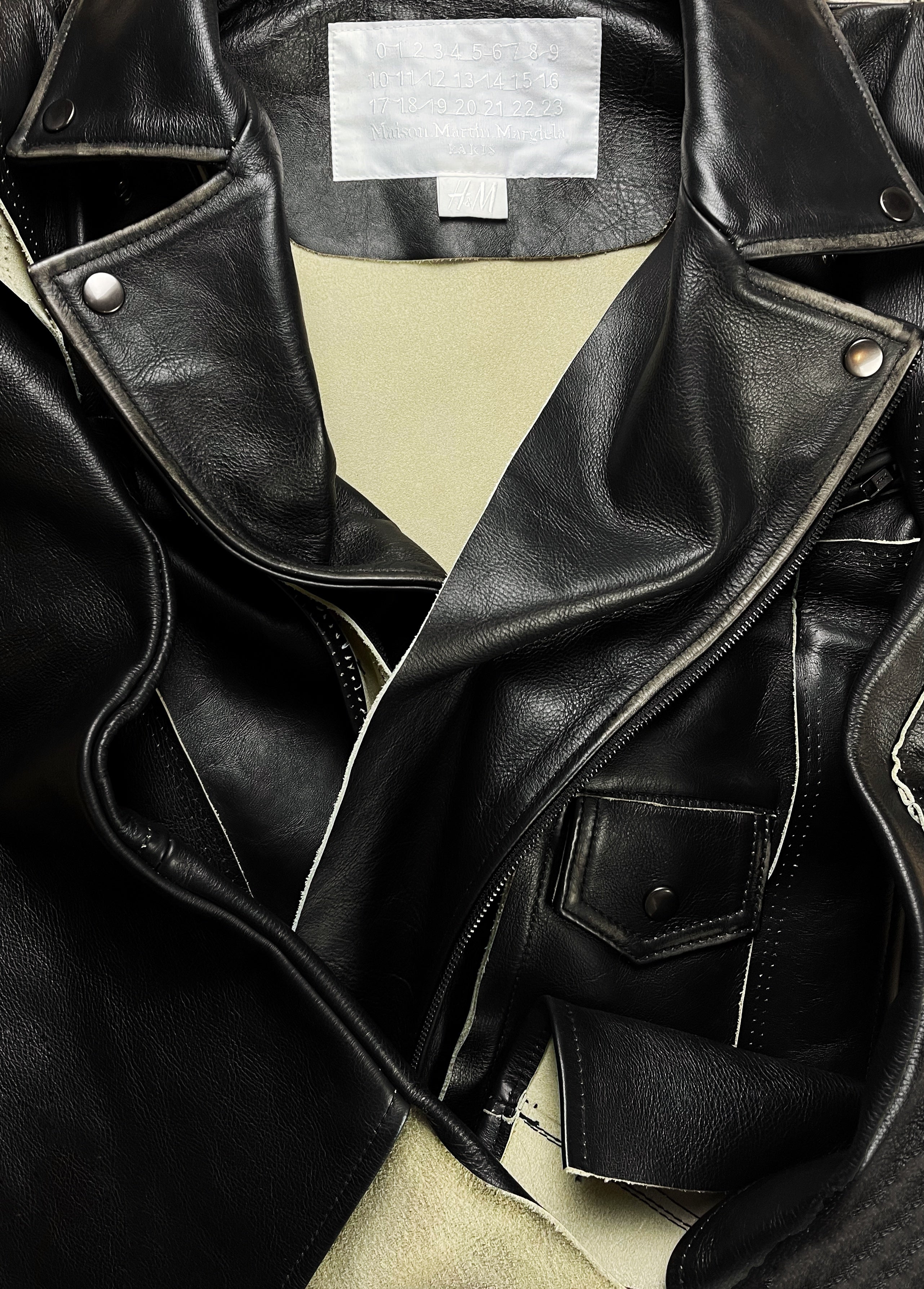 AW2012 Maison Margiela X H&M Reconstructed Leather Jacket