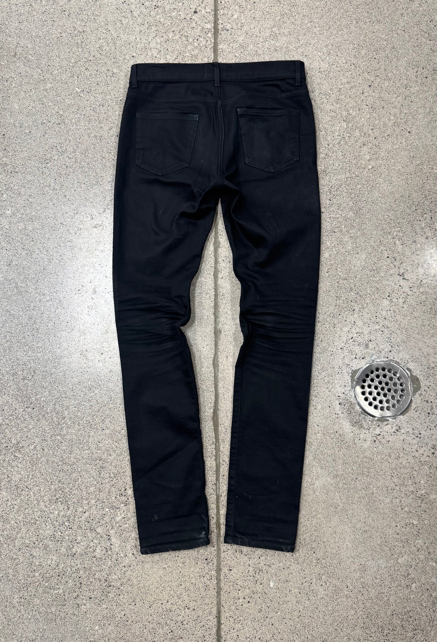 Acne Studios ‘Stay Cash’ Waxed Black Skinny Jeans