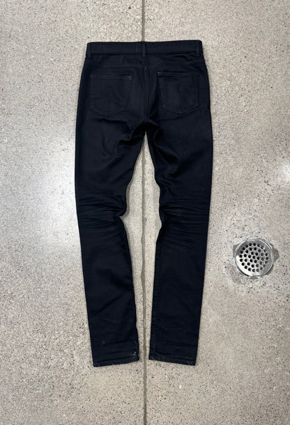 Acne Studios ‘Stay Cash’ Waxed Black Skinny Jeans