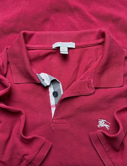 Burberry Nova Check Equestrian Logo Polo