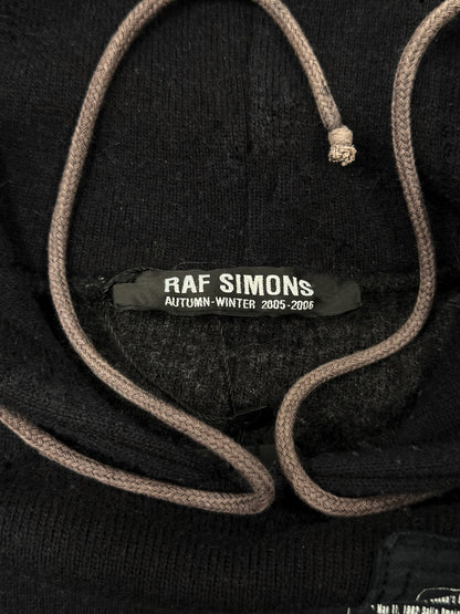AW2005 Raf Simons ‘History of My World’ Patchwork Hoodie