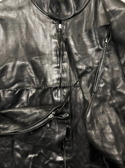 M.A.+ Maurizio Amadei Horse Leather ‘Scar Stitch’ Fencing Jacket