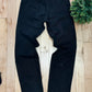 1990s Versace Jeans Black Wide Leg Denim