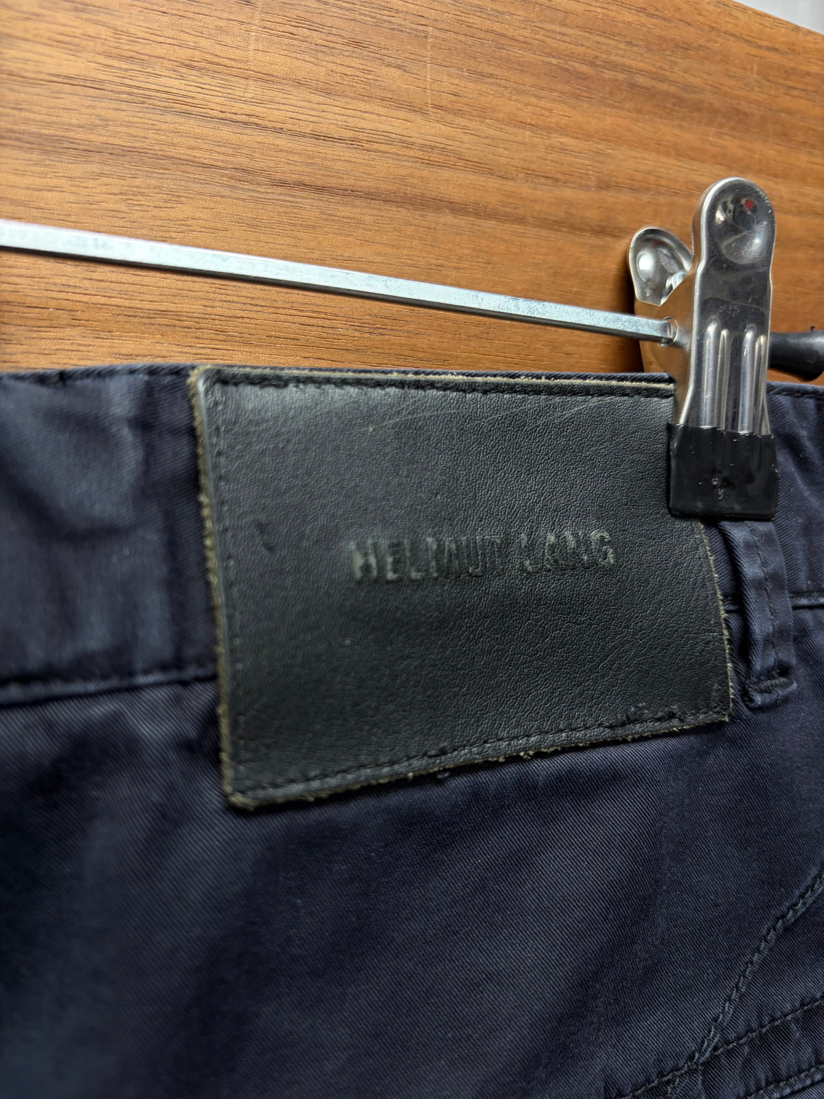Helmut Lang Black Cotton Zip-Pocket Cargo Pants
