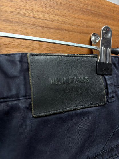 Helmut Lang Black Cotton Zip-Pocket Cargo Pants