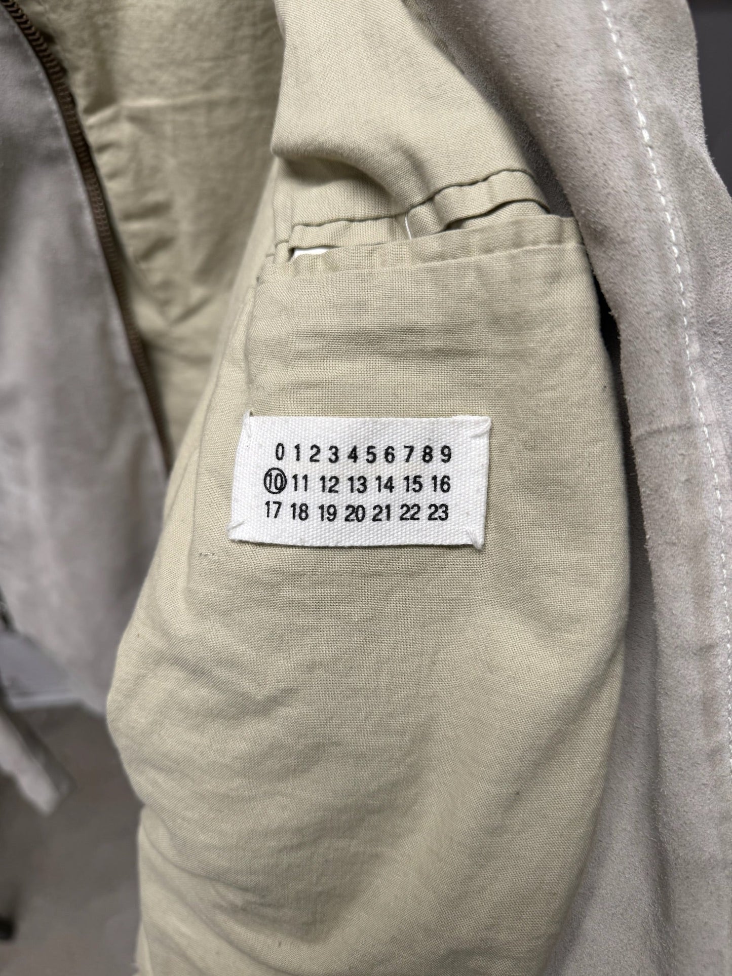 SS2002 Maison Martin Margiela ‘5-Zip’ Suede Bomber Jacket