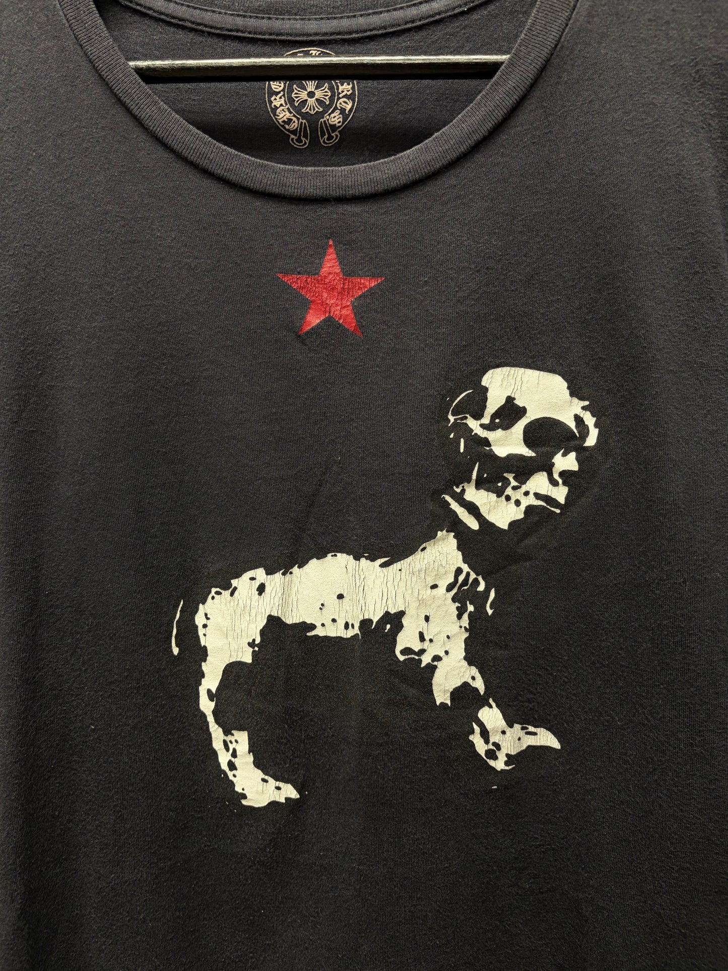 Chrome Hearts ‘Foti Dog’ Black/Red Graphic T-Shirt