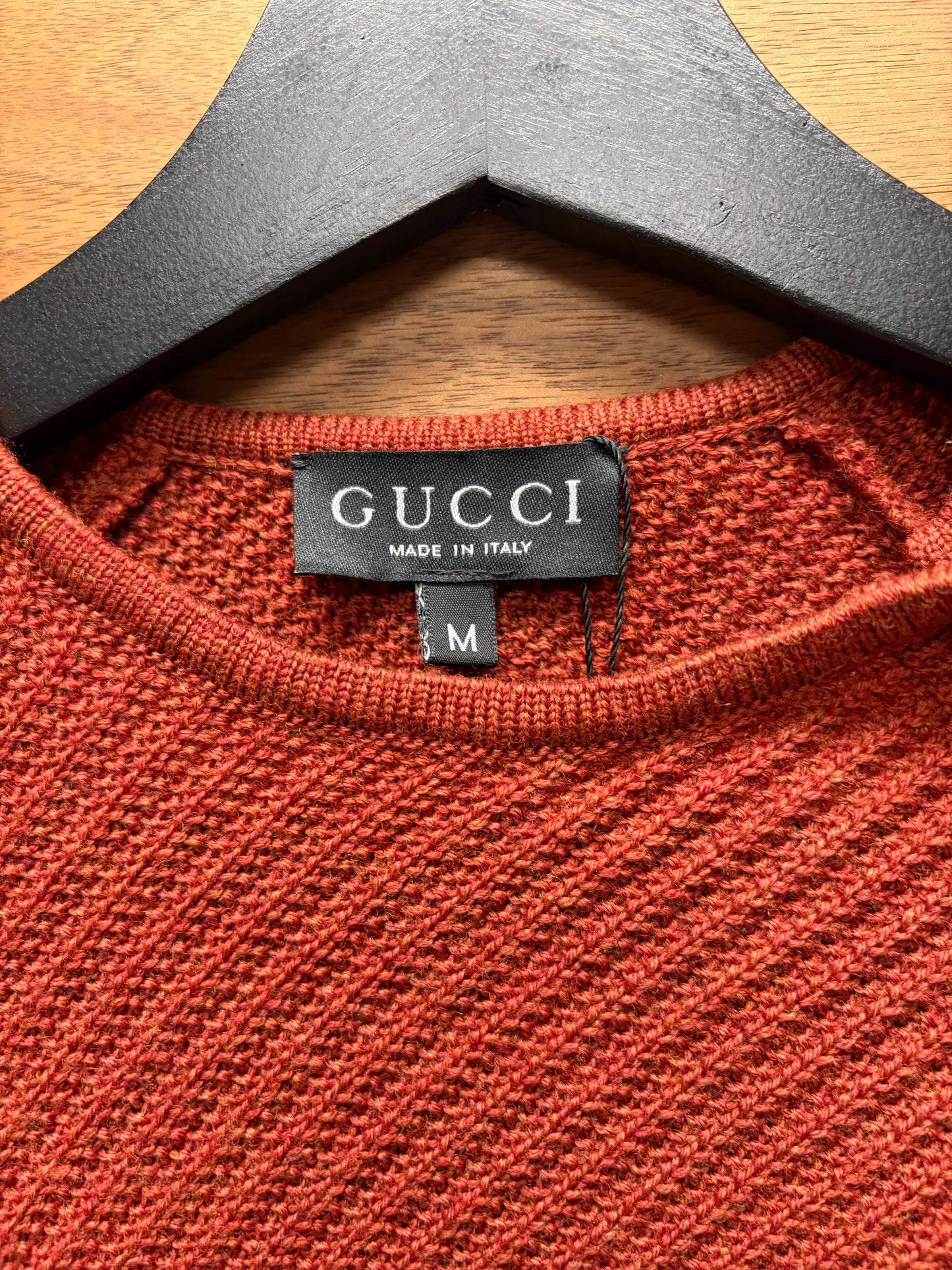 AW1995 Gucci by Tom Ford Asymmetric Henley Knit Sweater