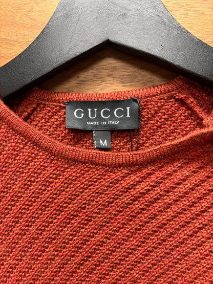 AW1995 Gucci by Tom Ford Asymmetric Henley Knit Sweater