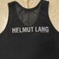 Helmut Lang Black Mesh Logo Tank Top