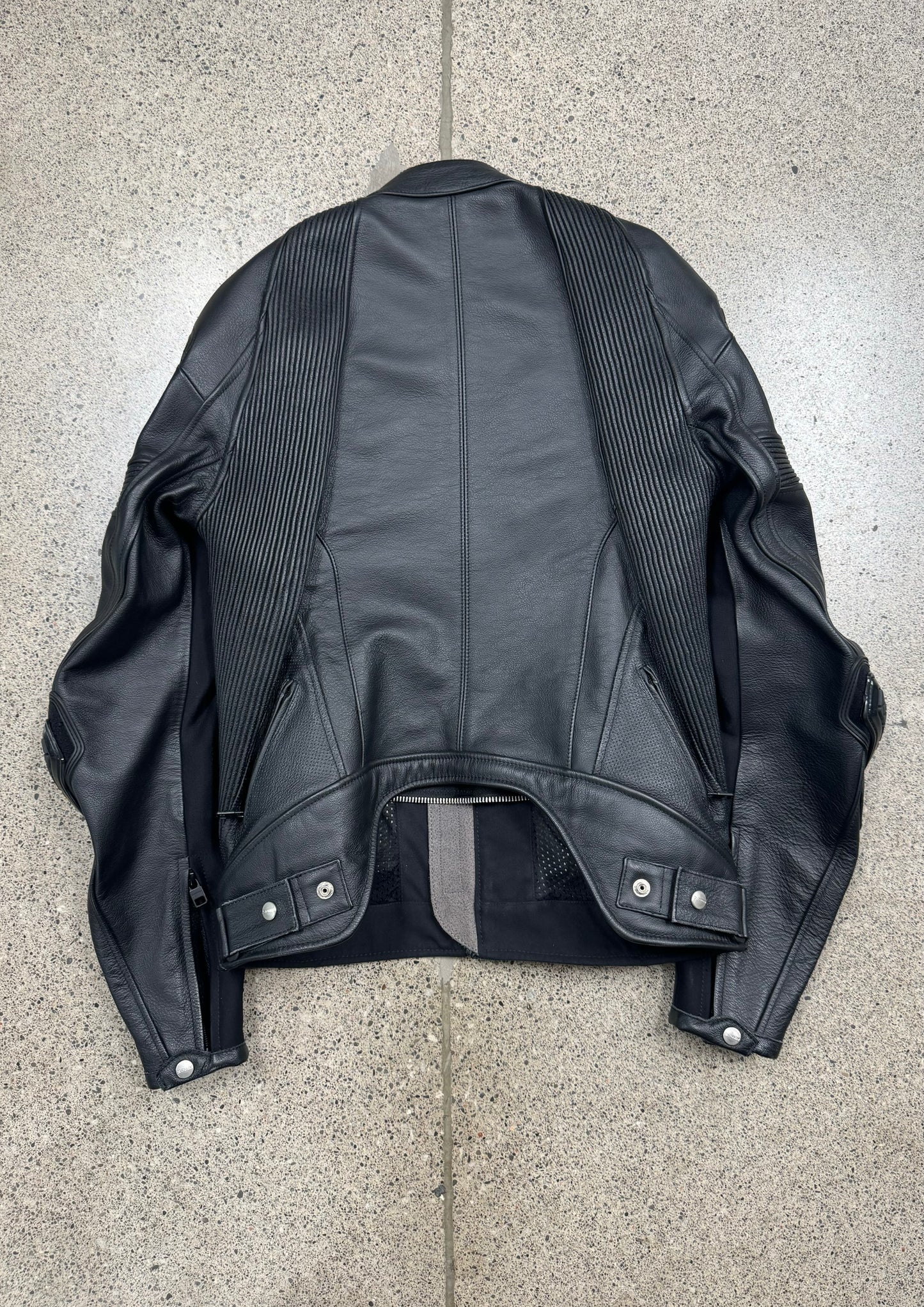 Alyx Studios ‘Spidi’ Black Calfskin Leather Armored Motorcycle Jacket