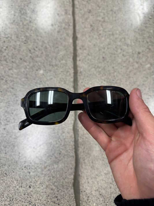 Prada Tortoiseshell Boxy Rectangle Sunglasses