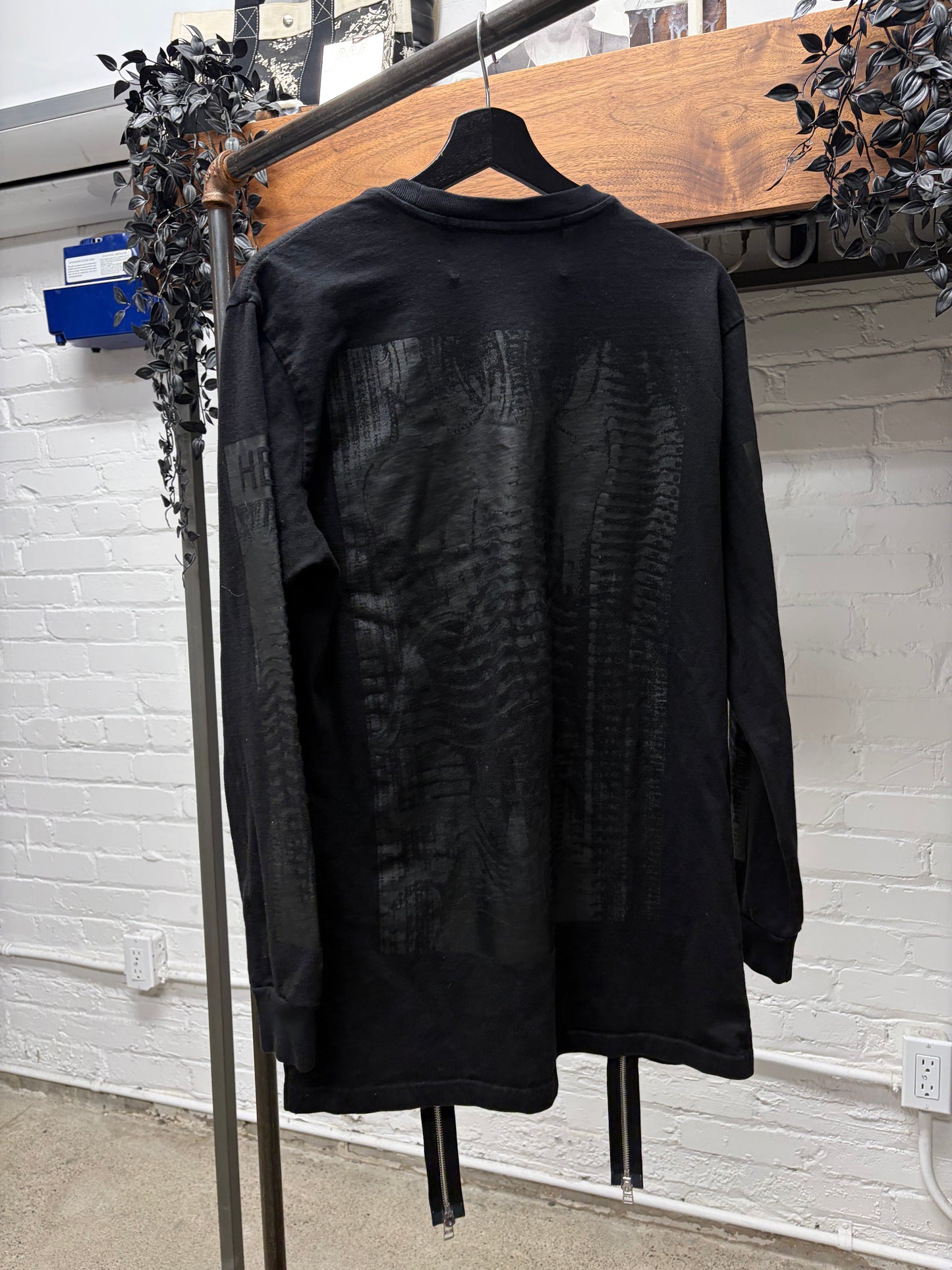 Hood by Air Extended ‘Zipper Track’ Long Sleeve Shirt