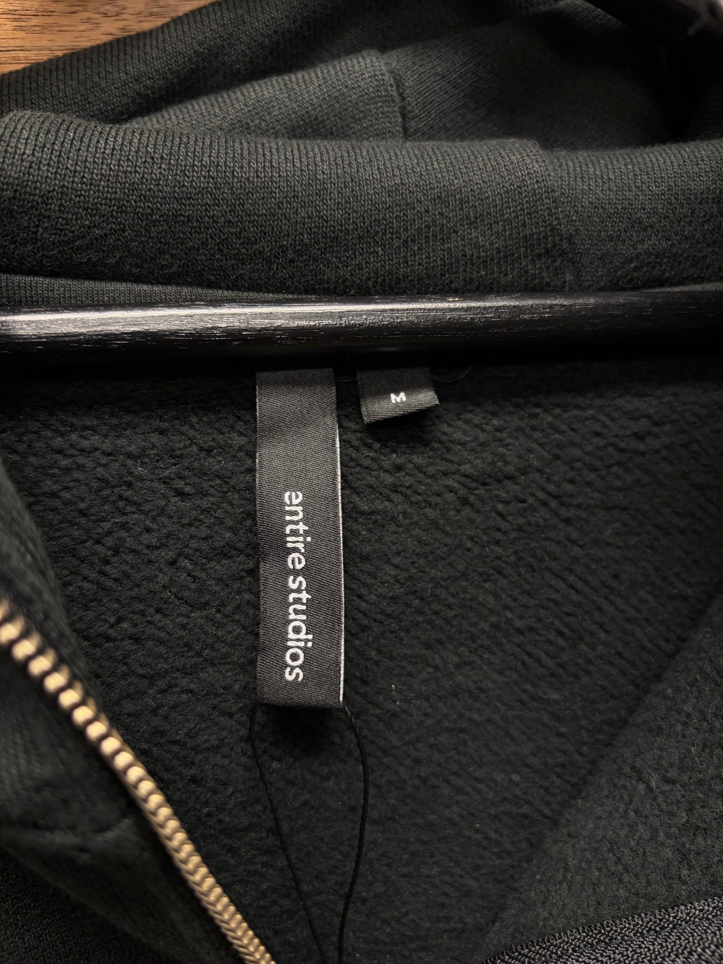 Entire Studios Black ‘Full Zip’ Heavyweight Cotton Hoodie
