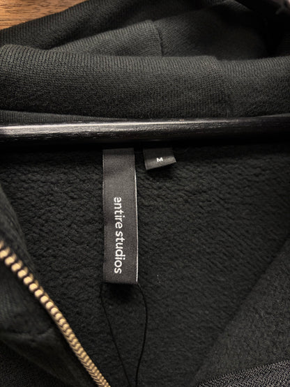 Entire Studios Black ‘Full Zip’ Heavyweight Cotton Hoodie