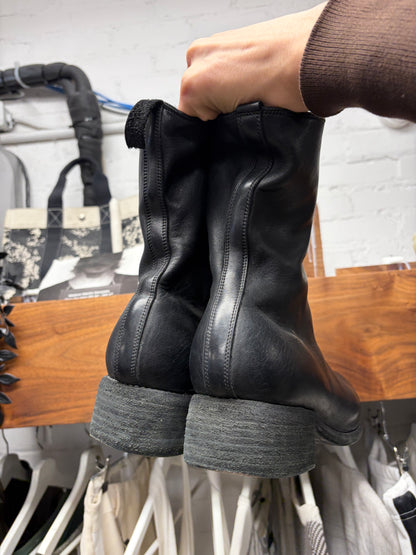 Guidi ‘PL2’ Black Horse Leather ‘Front Zip’ Boots Boots