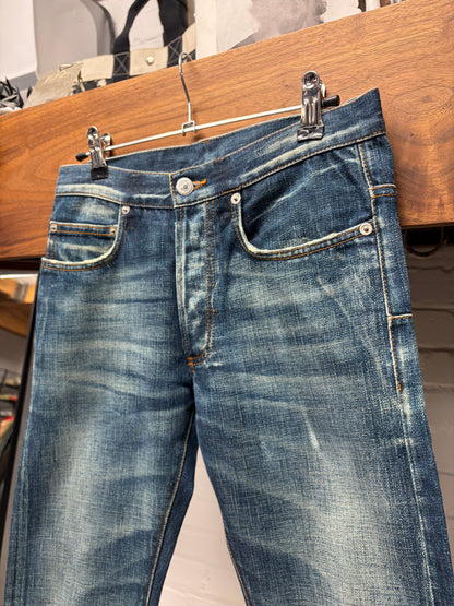 2008 Dior Homme by Kris Van Assche ‘Day Off’ Washed Blue Skinny Jeans