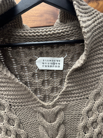 AW2009 Maison Martin Margiela Thick Cable ‘Aran’ Knit Sweater