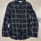 Saint Laurent Silk Blend Distressed Plaid Flannel