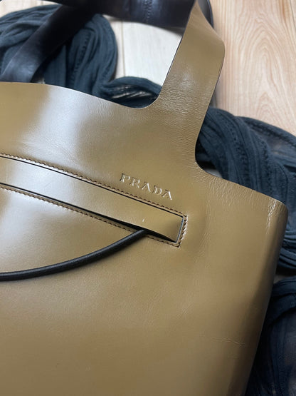 Spring Summer 1999 Prada Leather Tote Bag