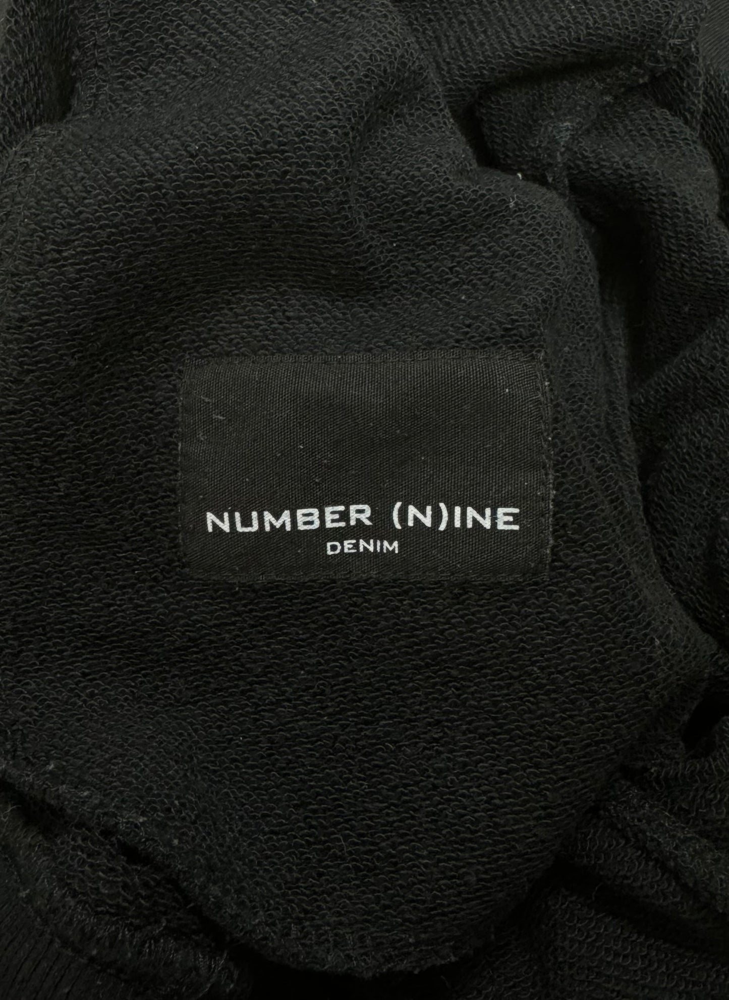 Number (N)ine ‘Music Note’ Logo Drawstring Black Sweatpants