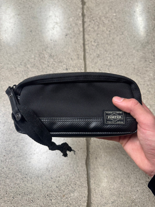 Porter Leather ‘Heat’ Toiletries Travel Bag