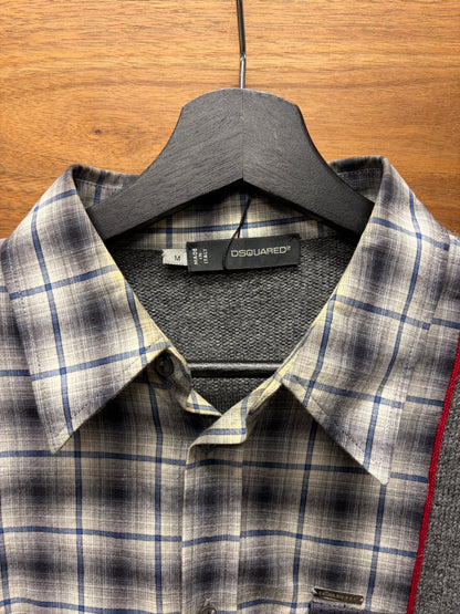 2012 Dsquared2 Hybrid Reconstructed Flannel/Knit Sweater