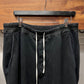 Rick Owens Drop Crotch Black Cotton Drawstring Sweatpants