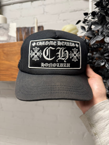 Chrome Hearts ‘Honolulu’ Store Exclusive Black Trucker Hat