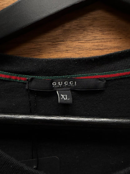 2008 Gucci Sun Faded Black ‘Anchor G Logo’ Short Sleeve Henley