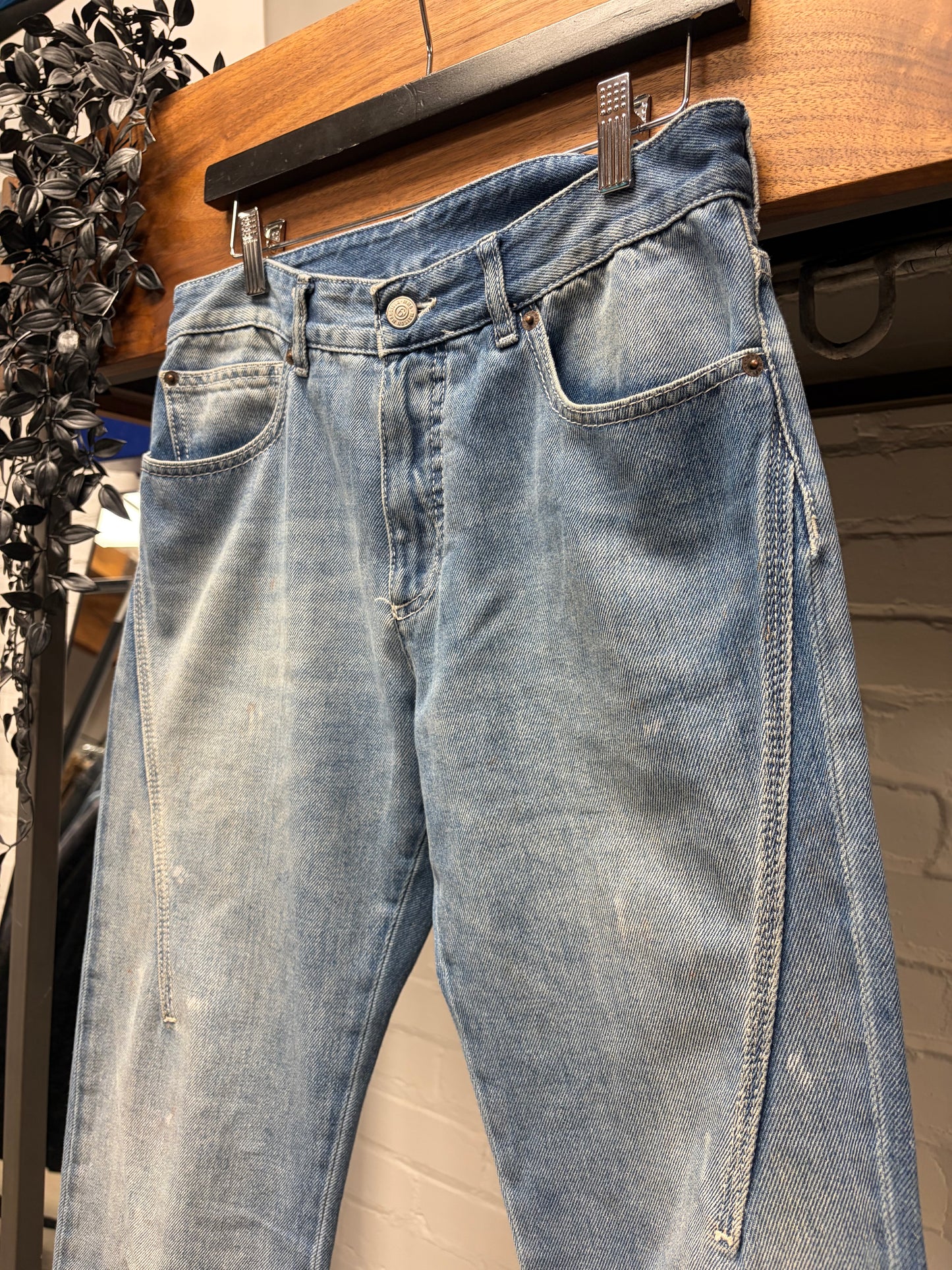 SS2018 Maison Margiela Darted Blue Bootcut Denim