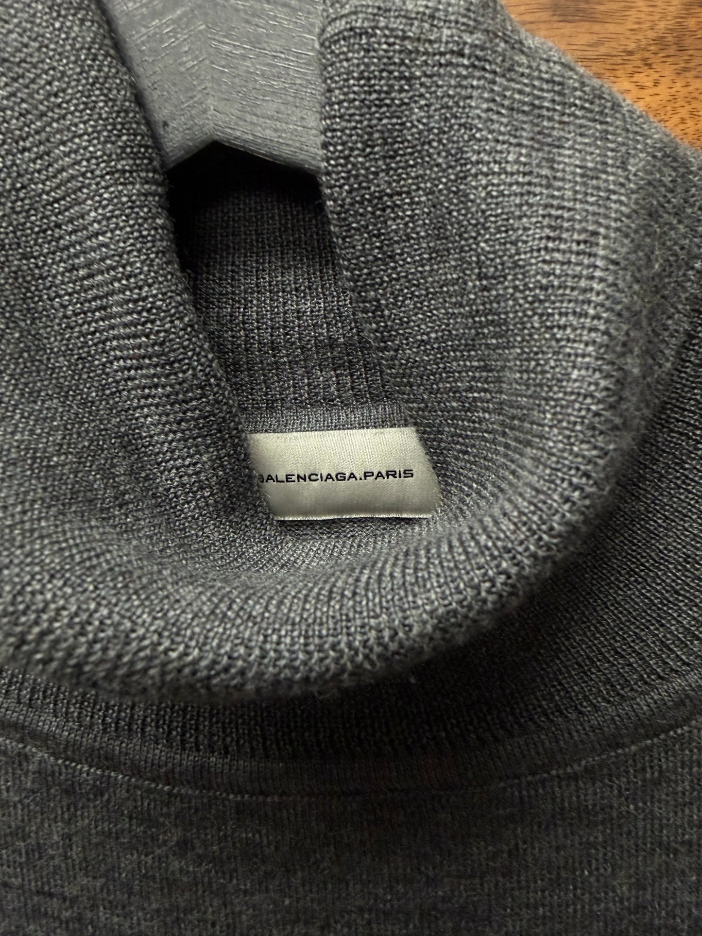 2011 Balenciaga by Nicholas Ghesquiere Silk/Cashmere Roll Neck Sweater