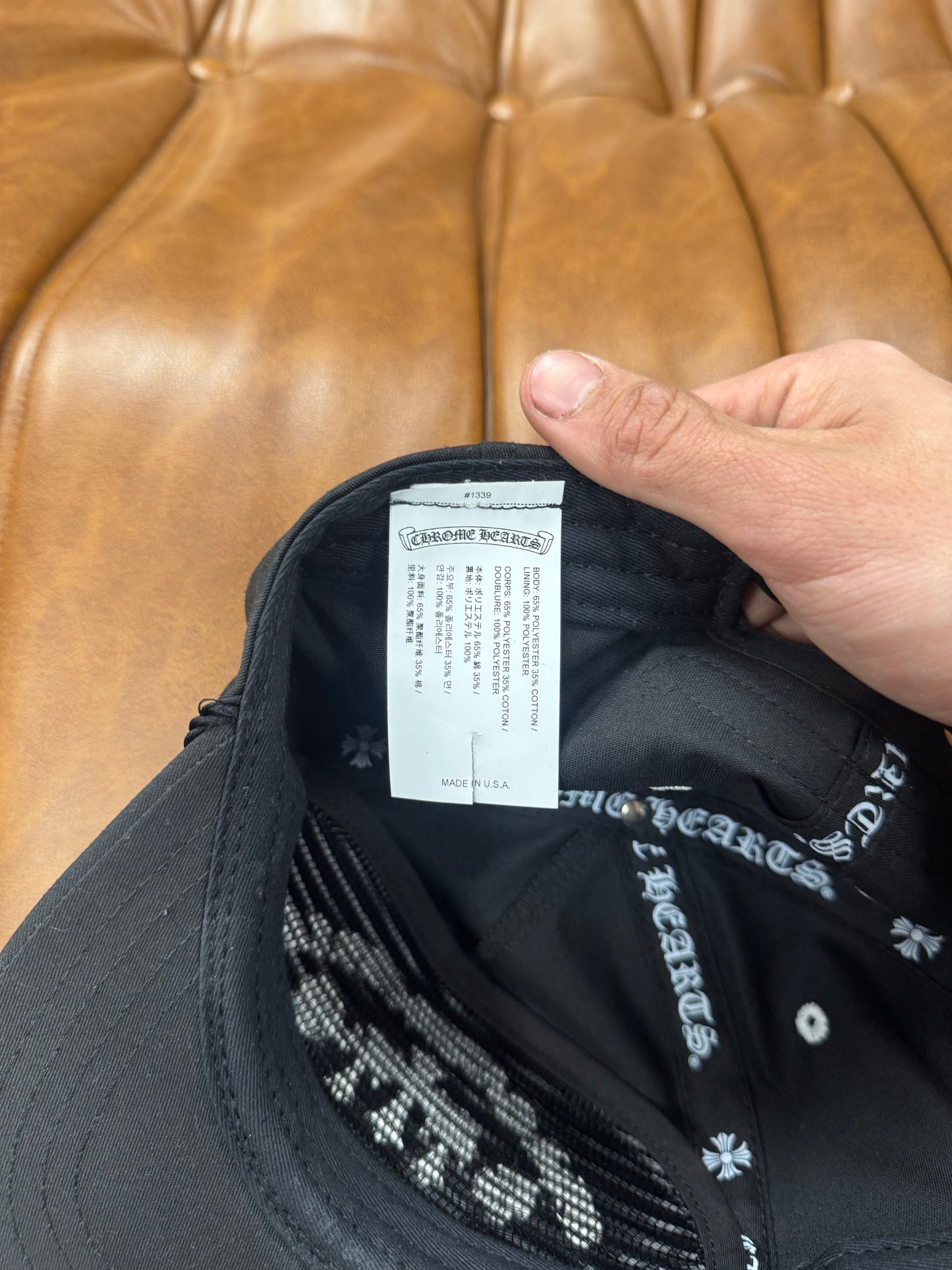Chrome Hearts ‘King Taco’ Hollywood Black Cemetery Trucker Hat