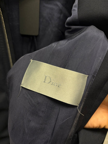 Dior Homme Asymmetric Perfecto Zip Stand Collar Biker-Inspired Jacket