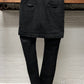 Rick Owens ‘Mastadon’ Matte Black DRKSHDW Skirted Denim