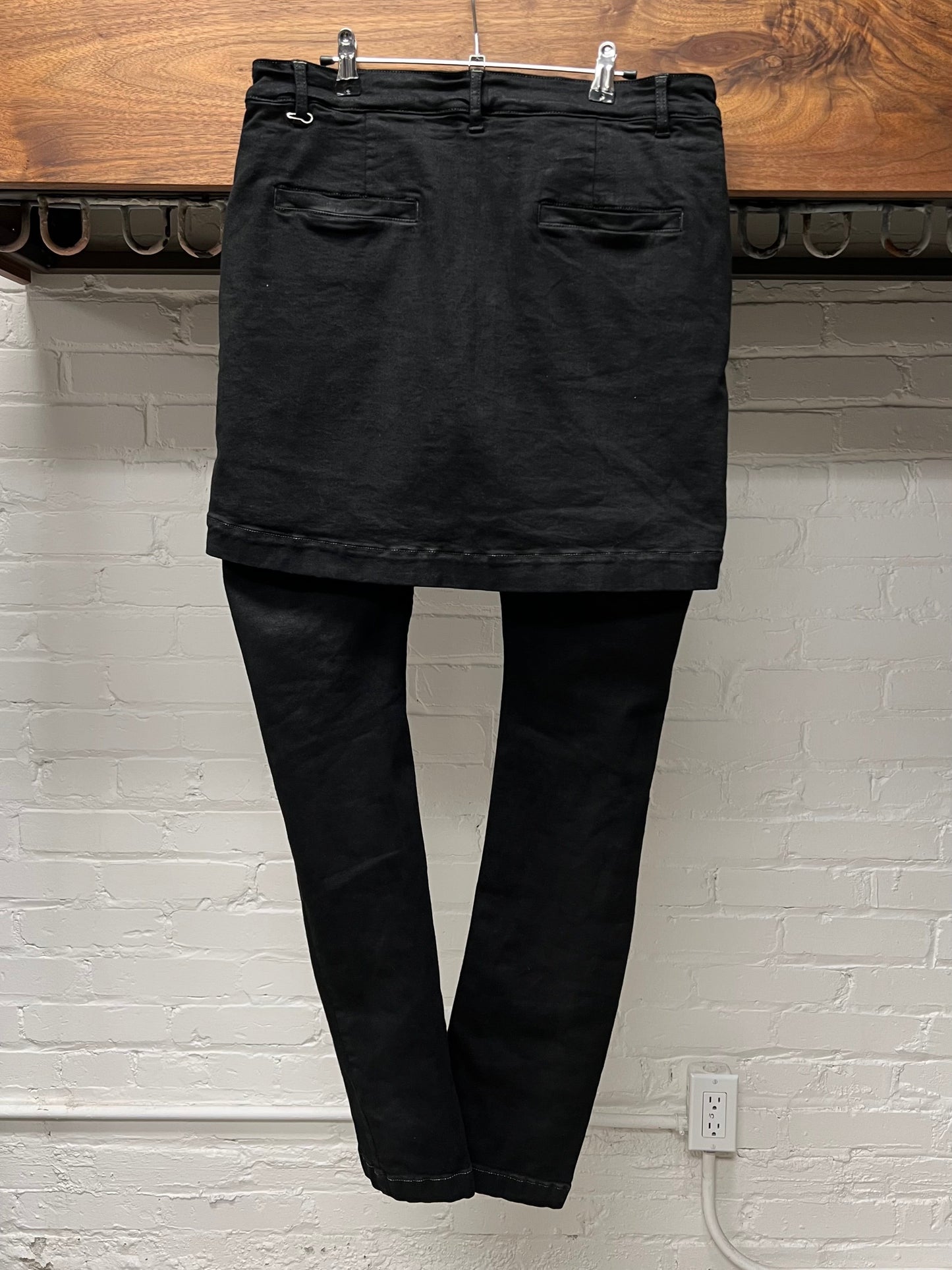 Rick Owens ‘Mastadon’ Matte Black DRKSHDW Skirted Denim