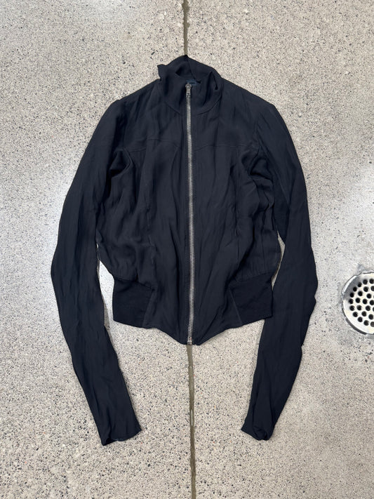 Rick Owens Olmar & Mirta Era ‘Sheer Back’ Zip Up High Neck Track Jacket