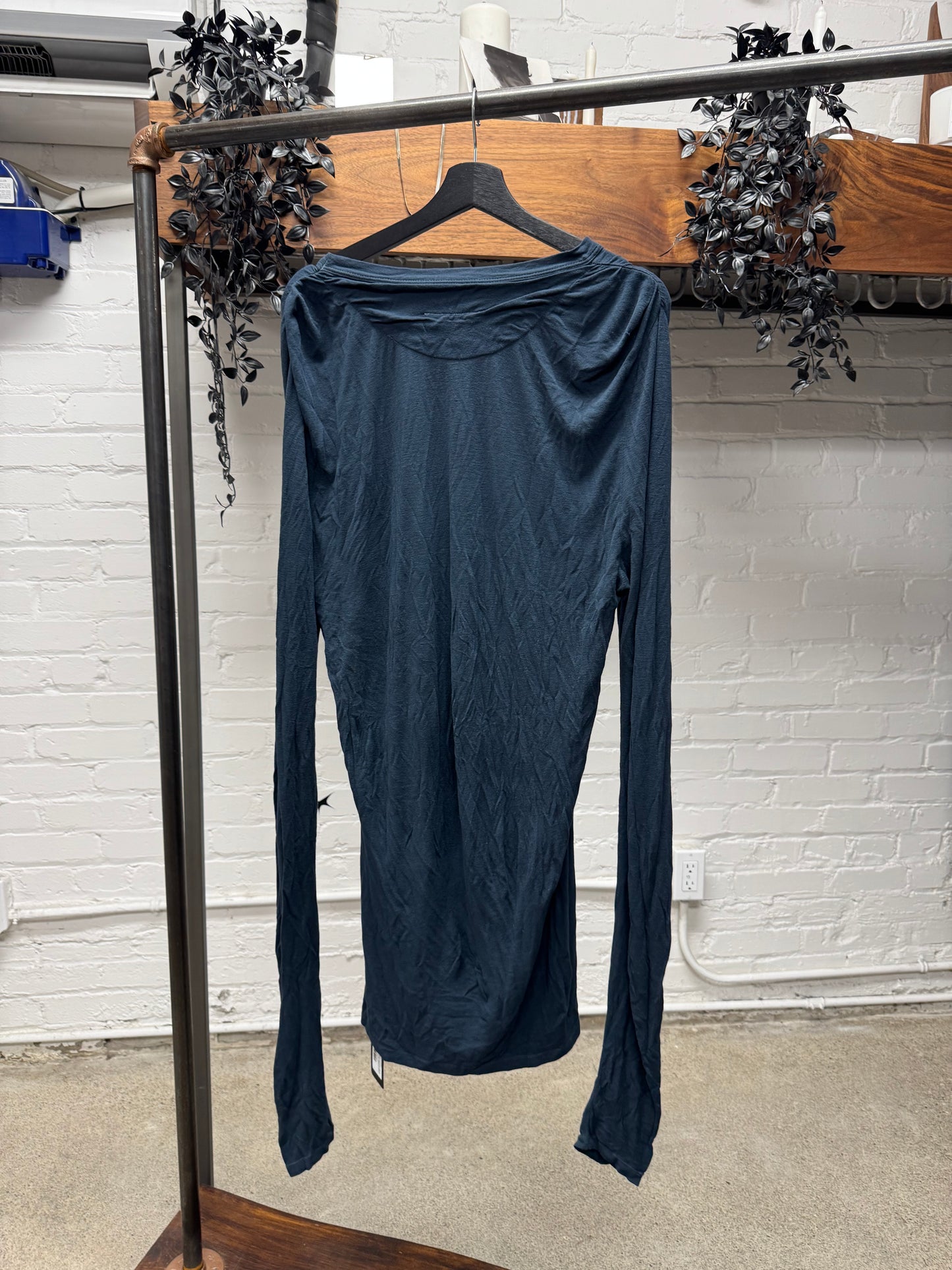 90s Maison Margiela ‘Produced by Miss Deanna’ Layered Semi-Sheer Long Sleeve Shirt