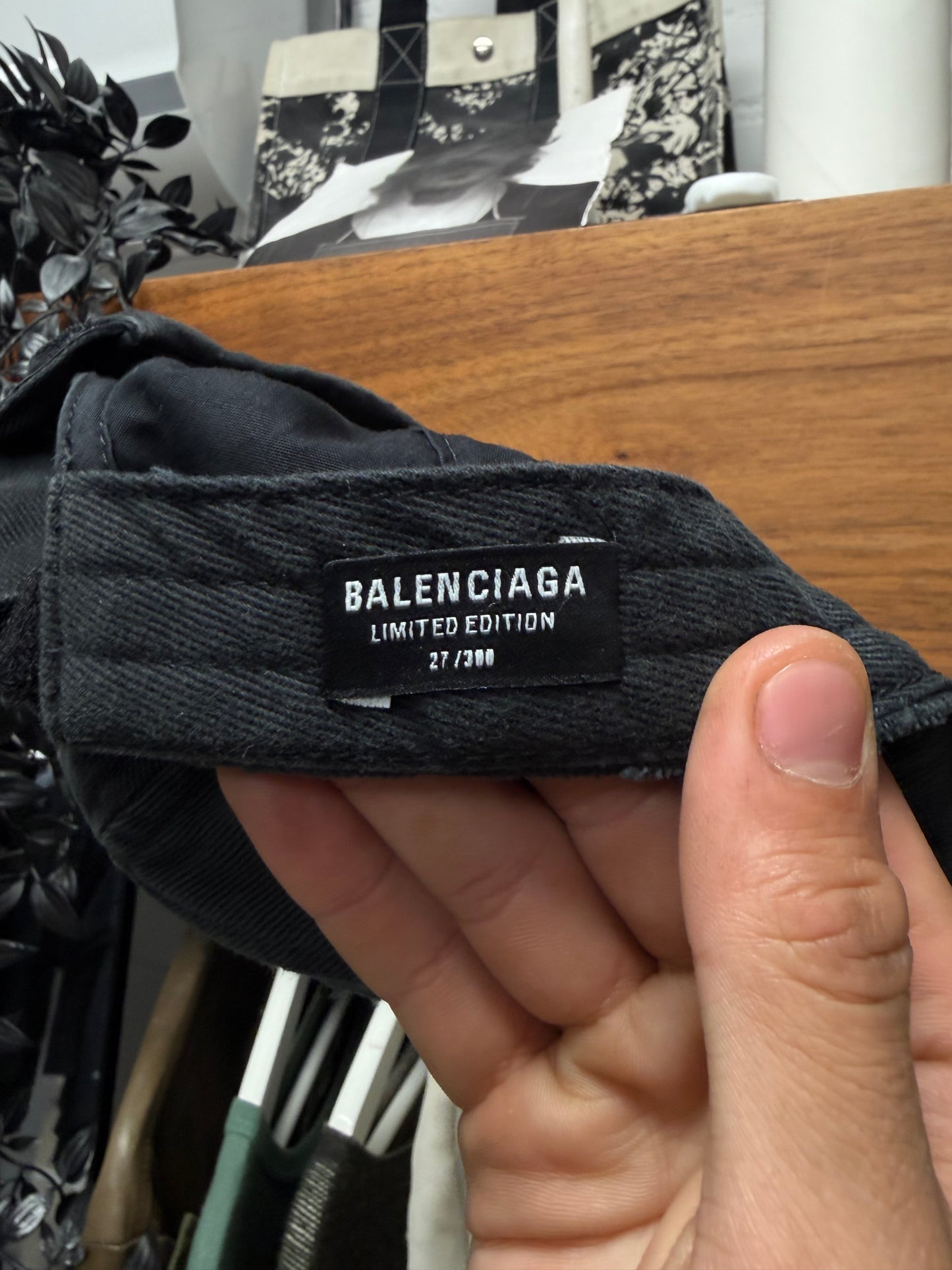 1/300 Balenciaga ‘Ramstein’ Limited Production Distressed Baseball Cap