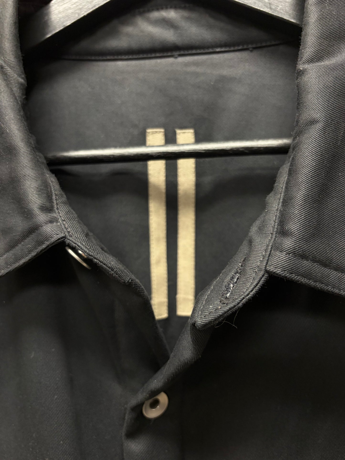 Rick Owens Padded Black ‘D-Ring’ XL Worker Jacket