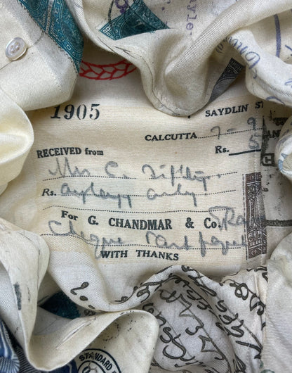 Alexander McQueen Letters to India Silk Button Down Shirt