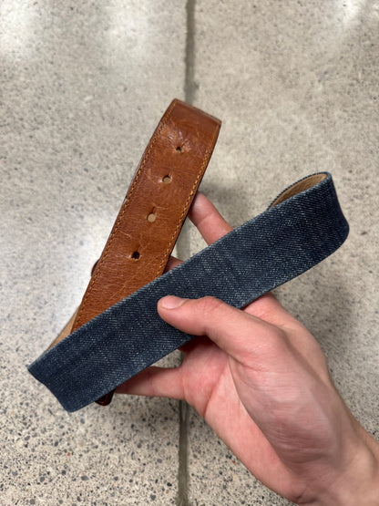 Maison Margiela Denim Layered Leather Belt