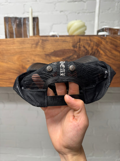 Chrome Hearts ‘Cemetery’ Leather Cross Patch Trucker Hat