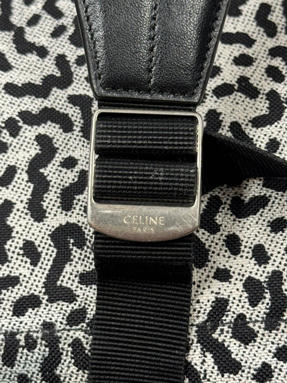 Celine ‘Snow Leopard’ Leather Strap Backpack