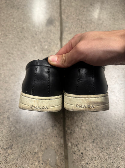 Prada Suede Slip-On Low Top Sneakers