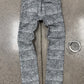 2013 Balenciaga By Nicholas Ghesquiere ‘Mosaic’ Patterned Denim