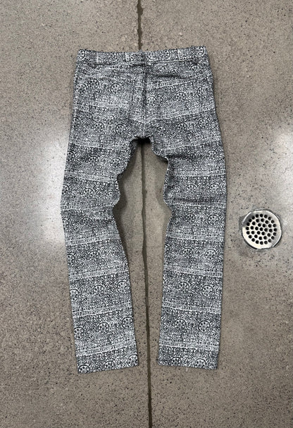 2013 Balenciaga By Nicholas Ghesquiere ‘Mosaic’ Patterned Denim