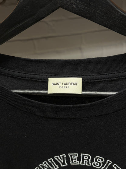 2016 Saint Laurent by Hedi Slimane ‘SL University’ Graphic T-Shirt