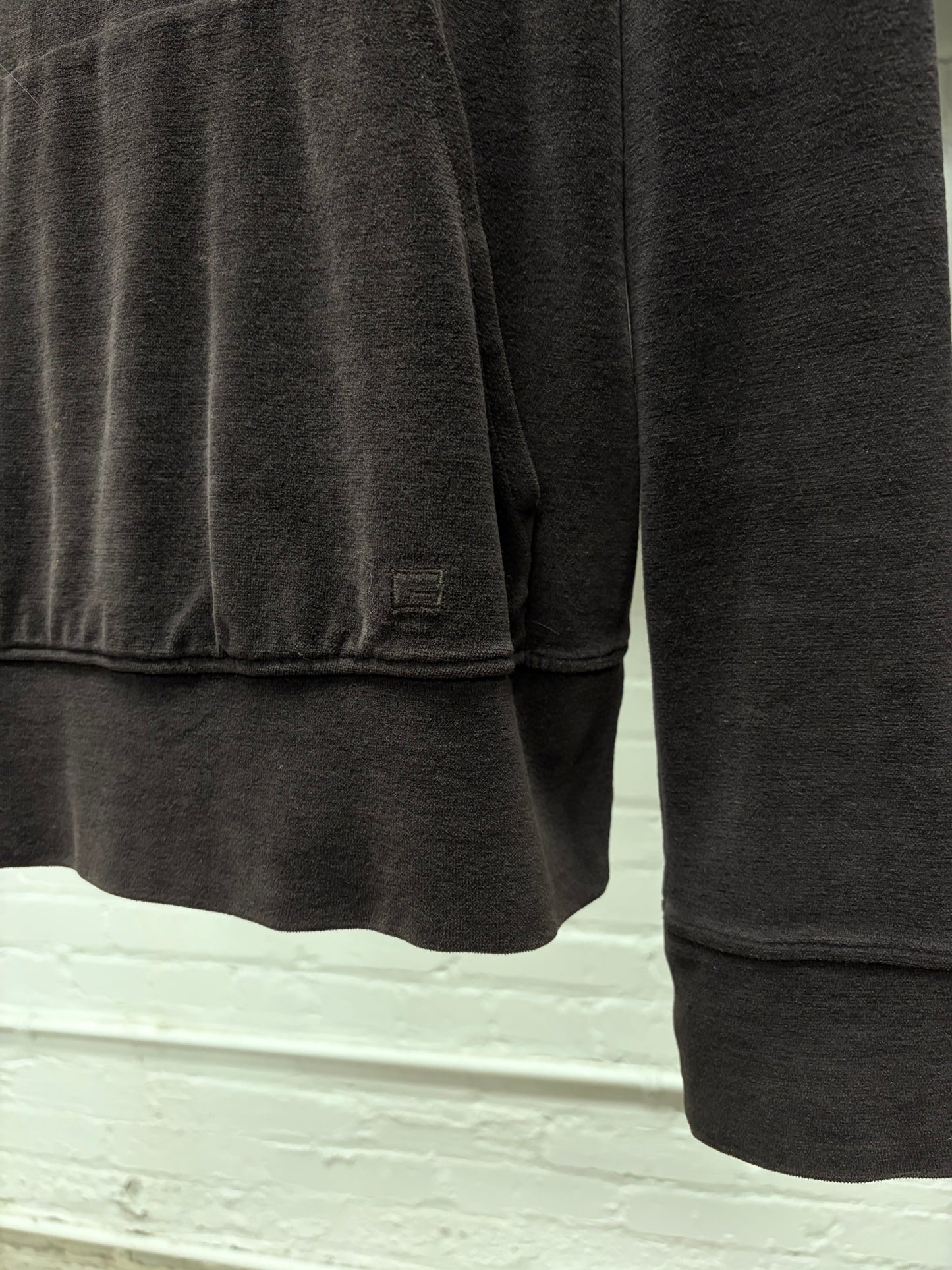 Gucci by Tom Ford Brown Velour Pullover Hoodie